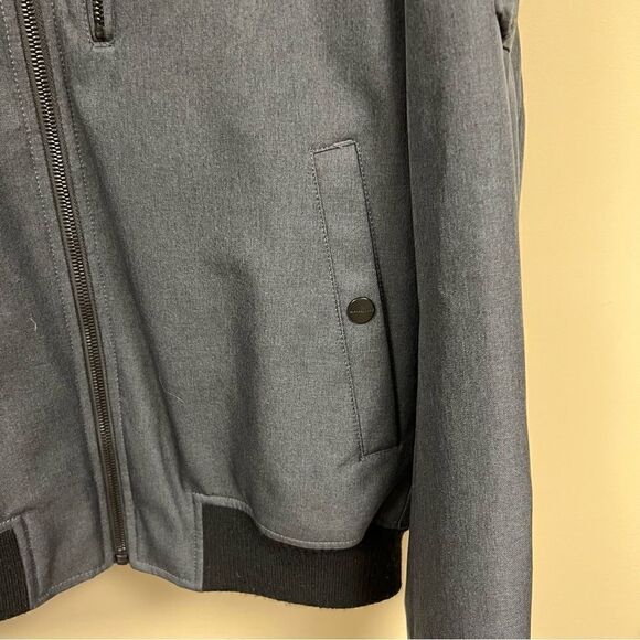 Michael Kors dark grey bomber jacket.  Size L - Picture 3 of 7